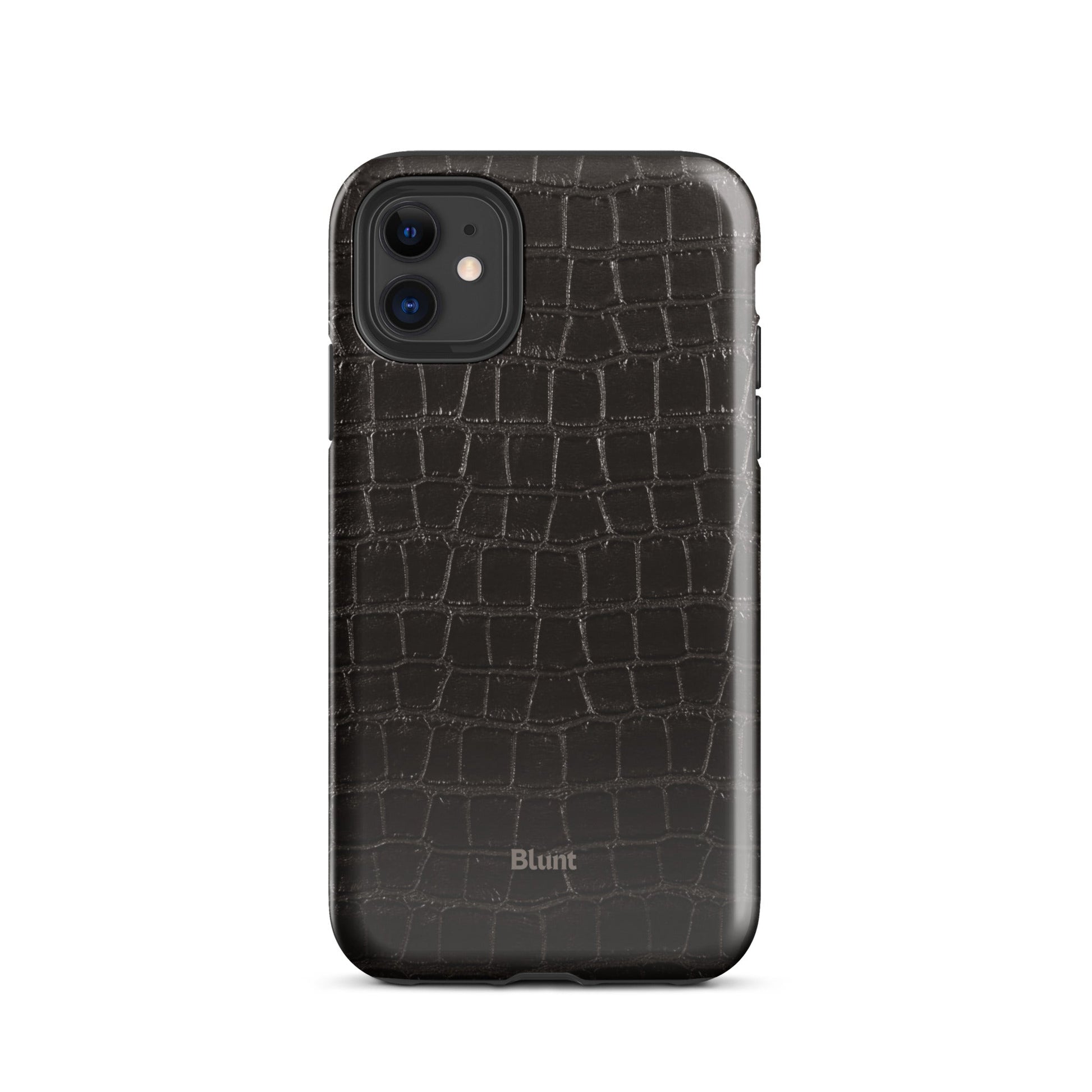 Onyx Croc iPhone Case - Blunt Cases