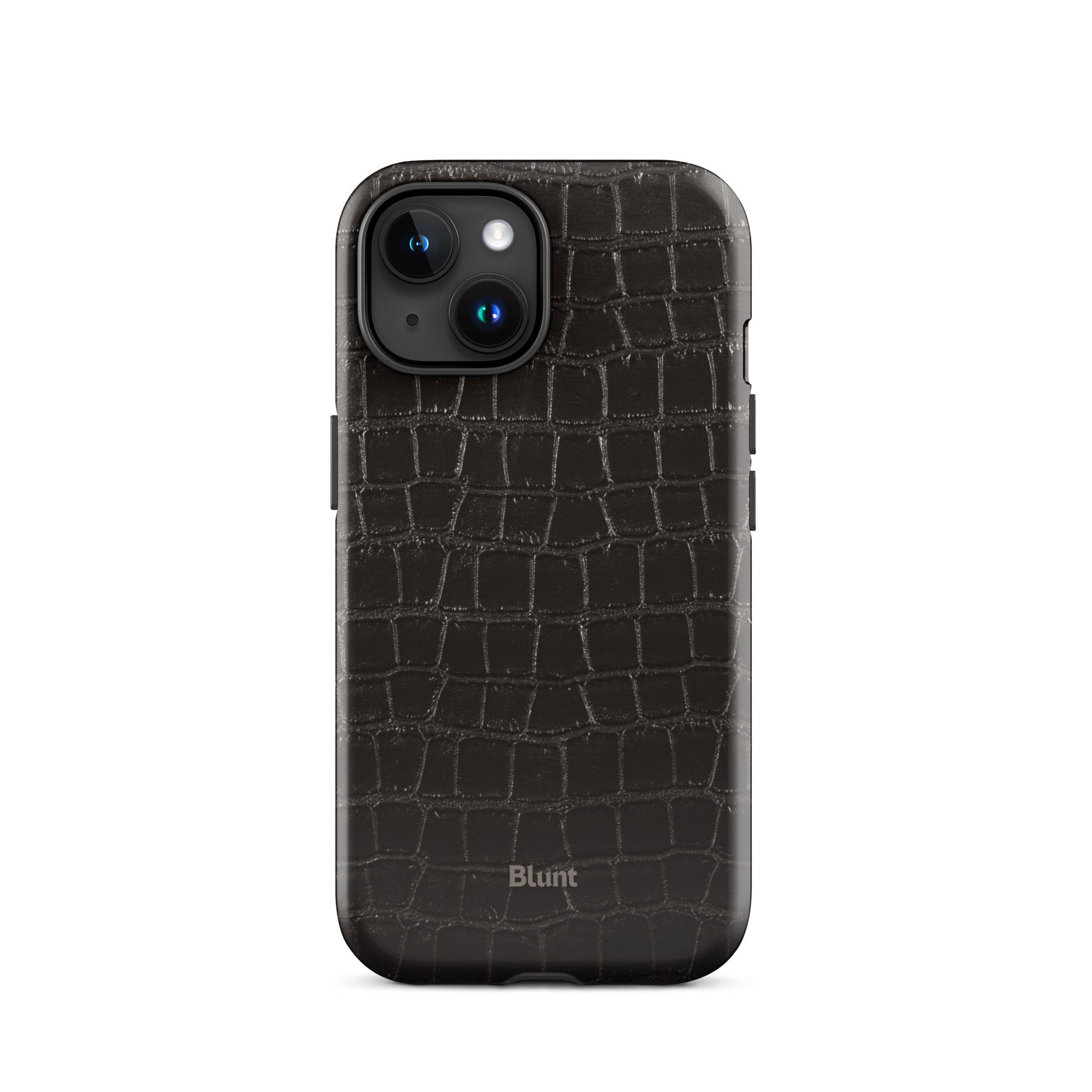 Onyx Croc iPhone Case - Blunt Cases