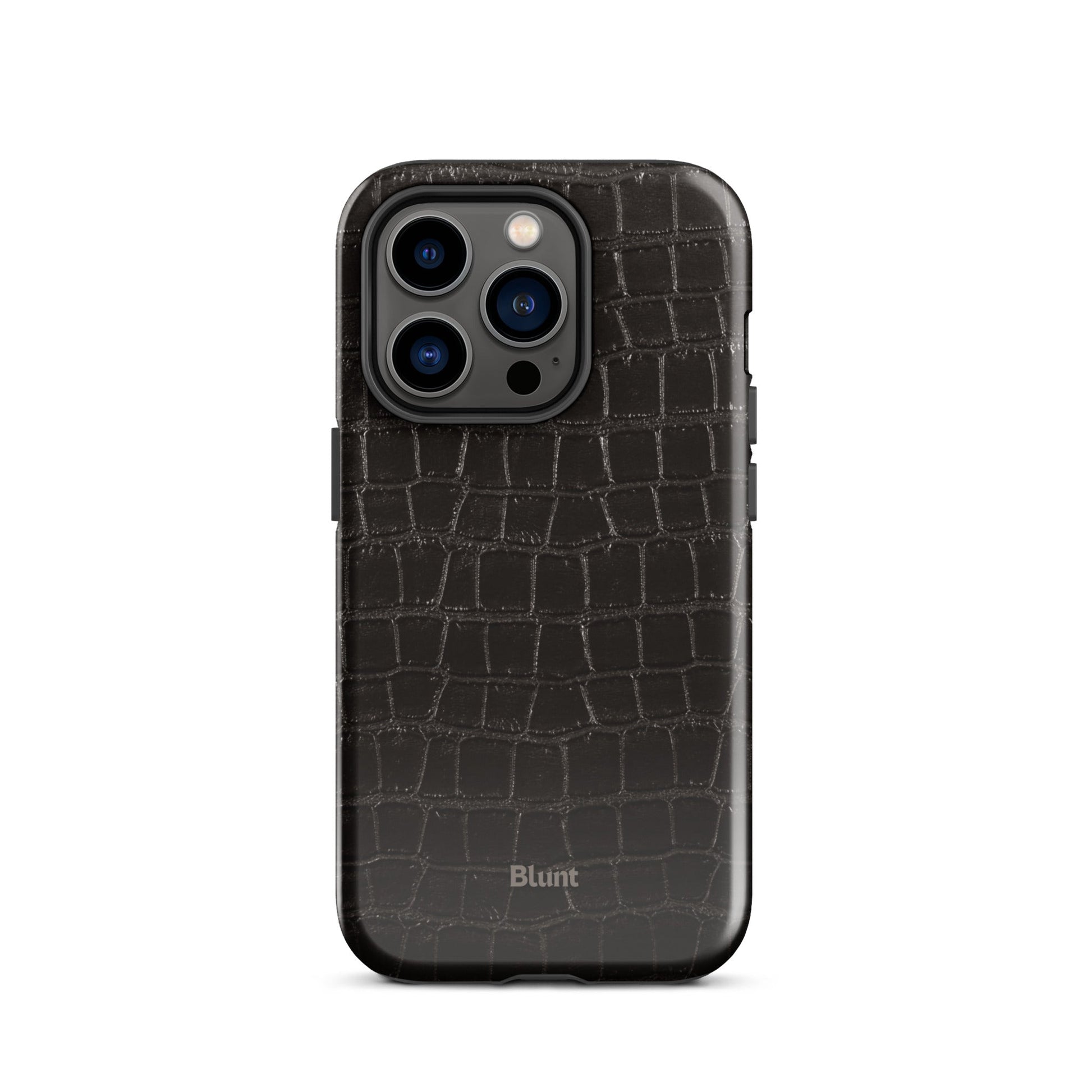 Onyx Croc iPhone Case - Blunt Cases