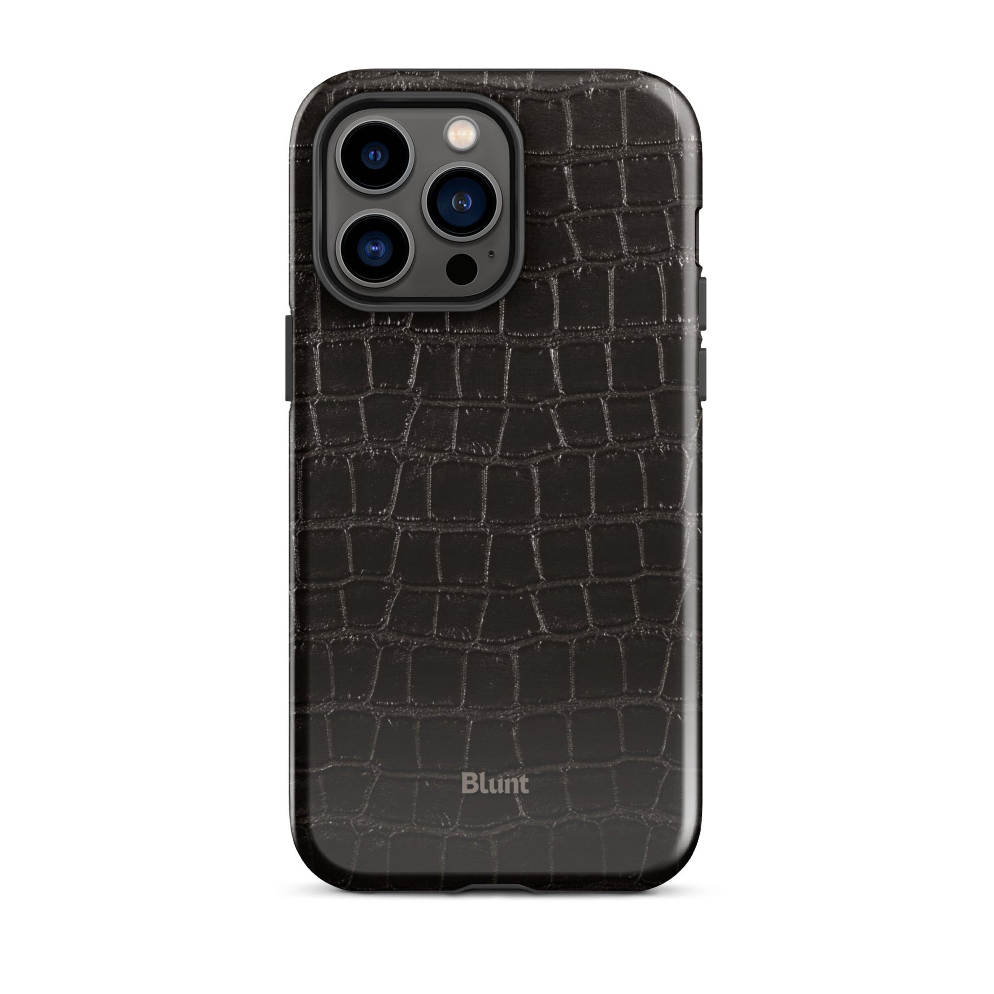 Onyx Croc iPhone Case - Blunt Cases