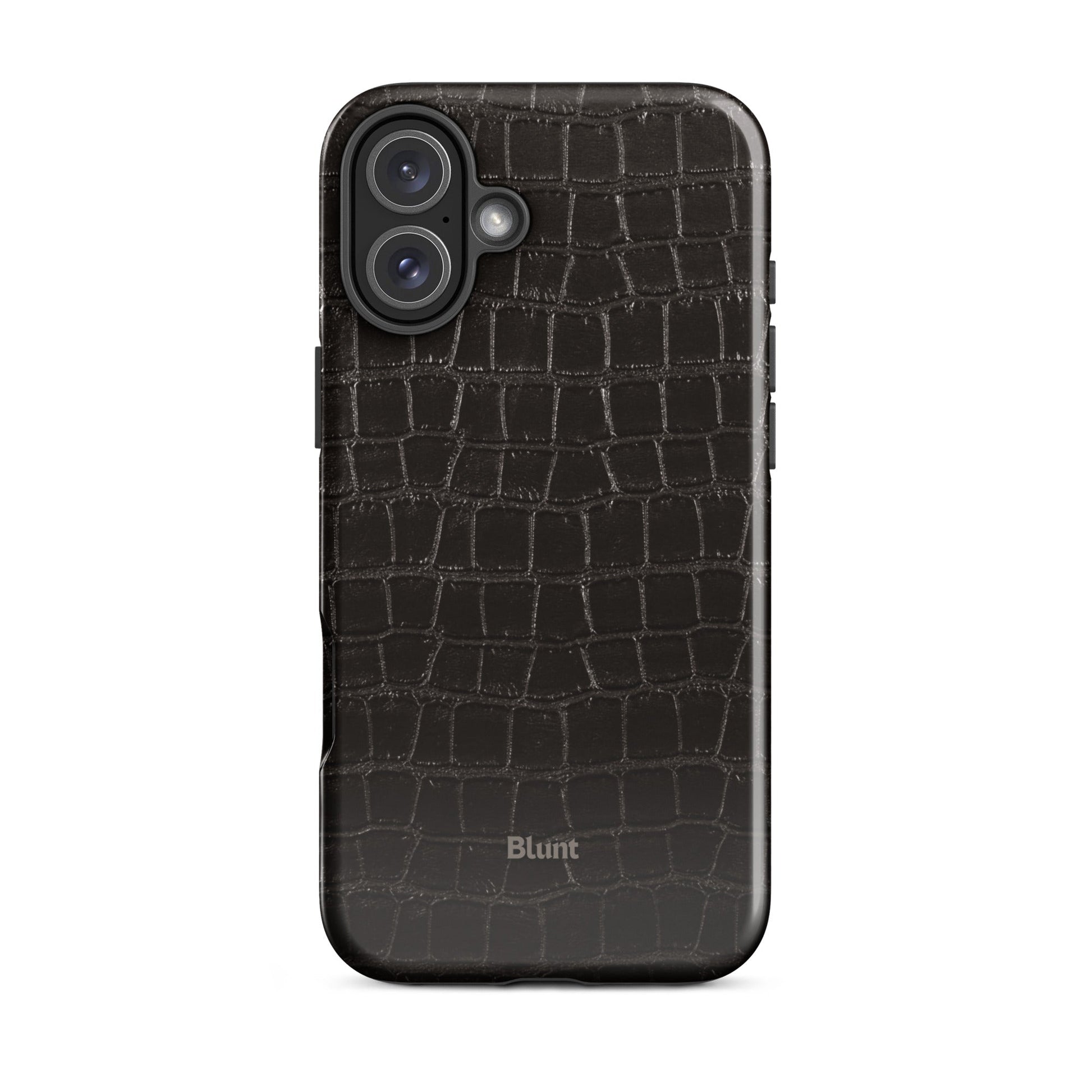 Onyx Croc iPhone Case - Blunt Cases