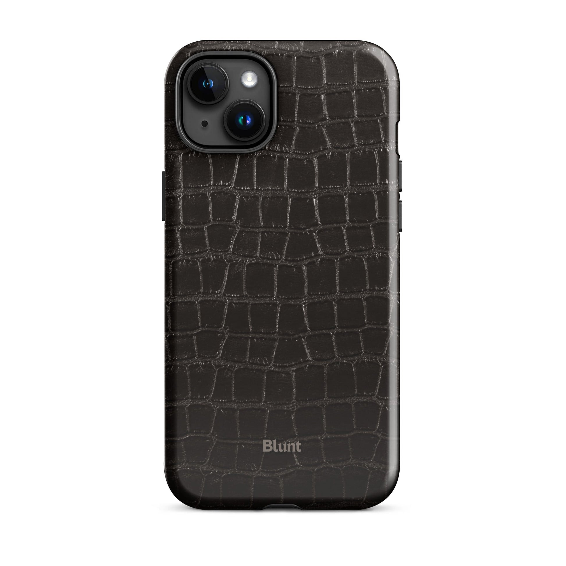 Onyx Croc iPhone Case - Blunt Cases