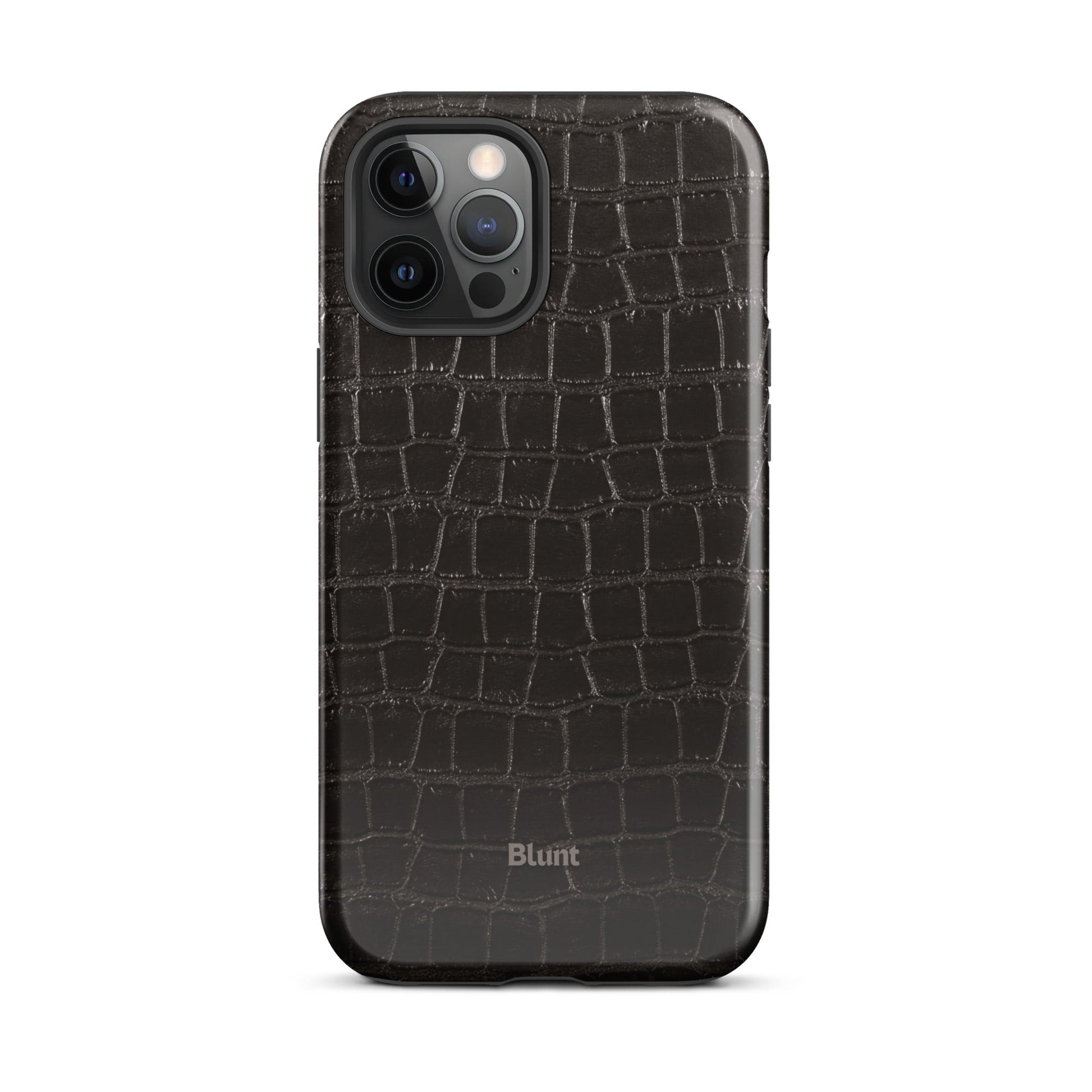 Onyx Croc iPhone Case - Blunt Cases