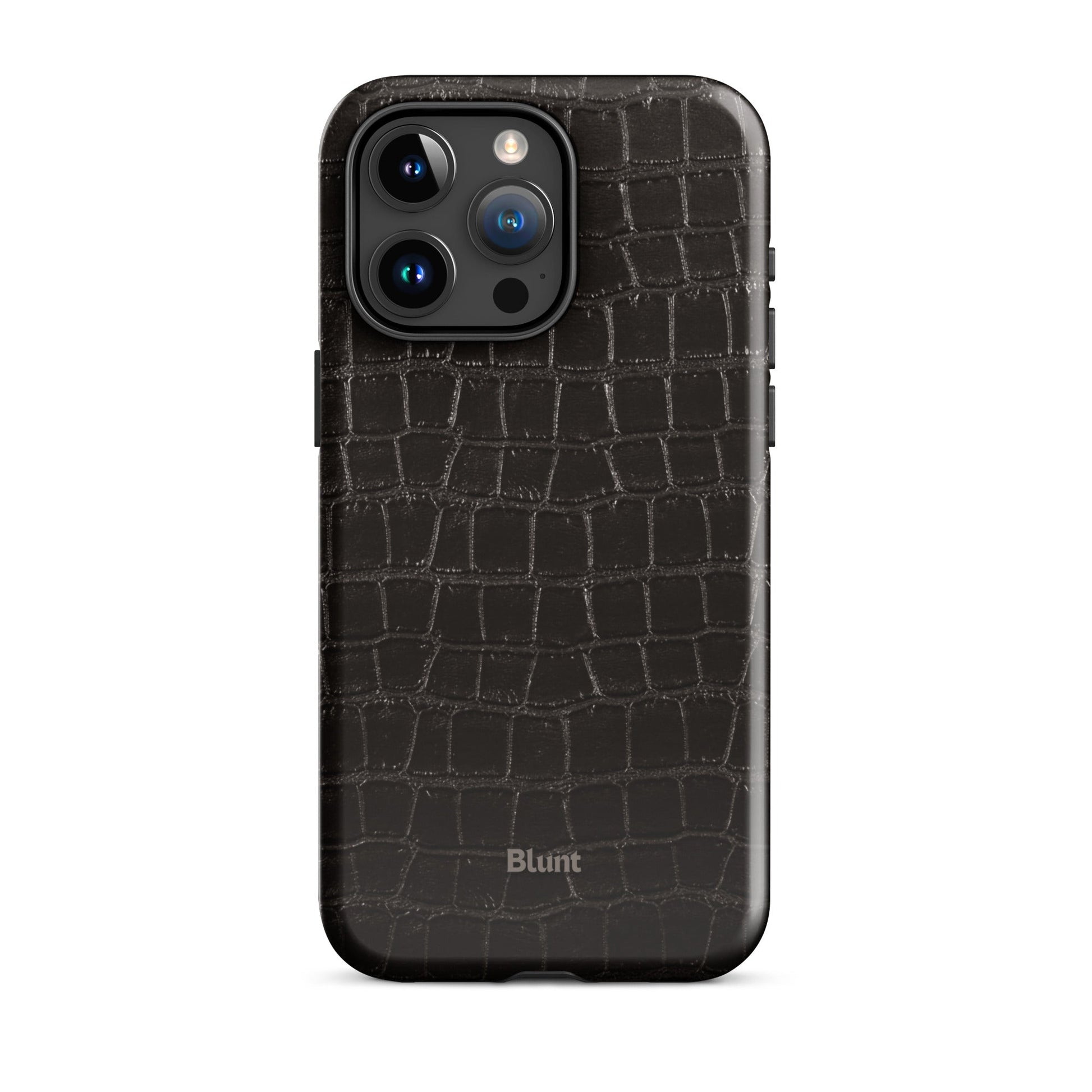 Onyx Croc iPhone Case - Blunt Cases