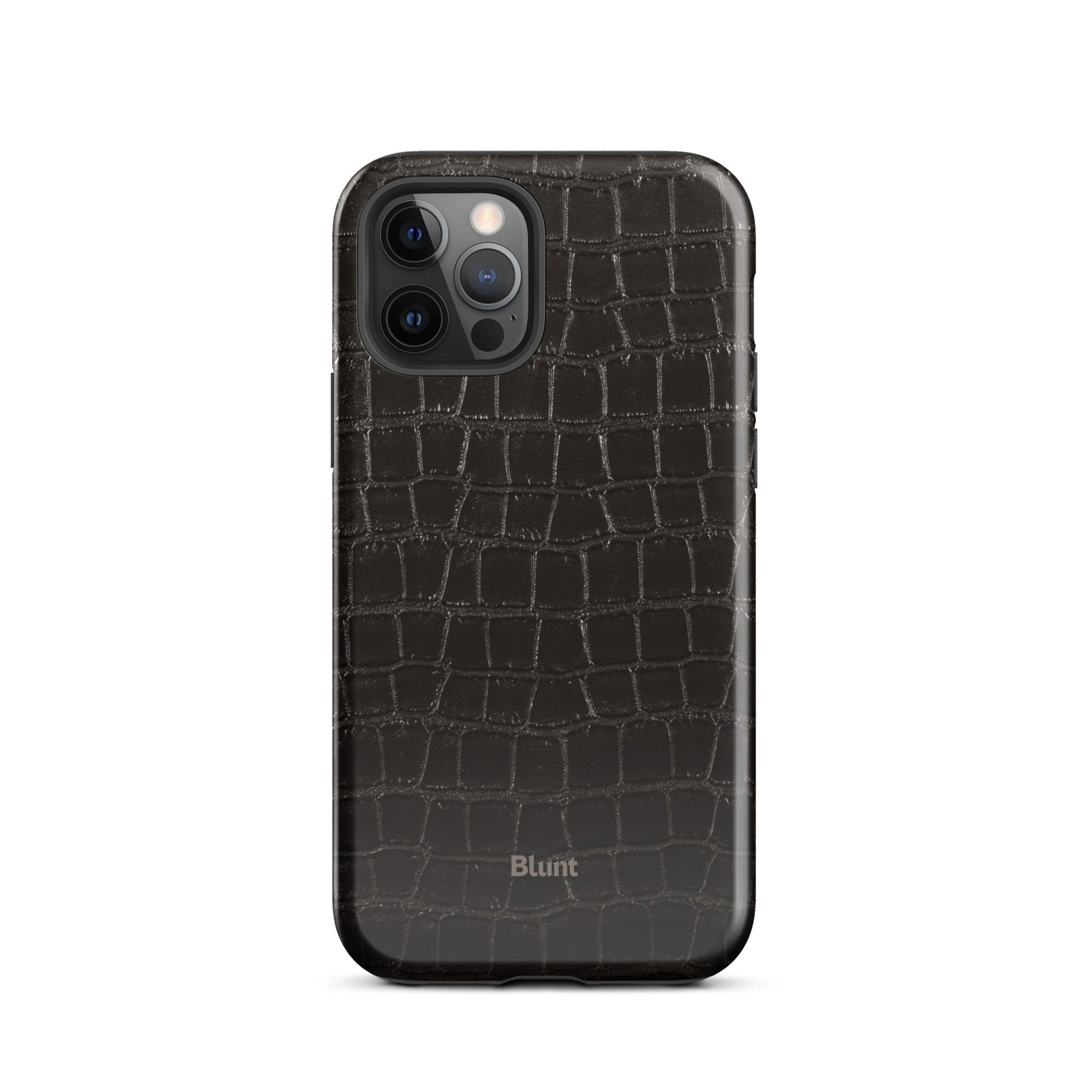 Onyx Croc iPhone Case - Blunt Cases