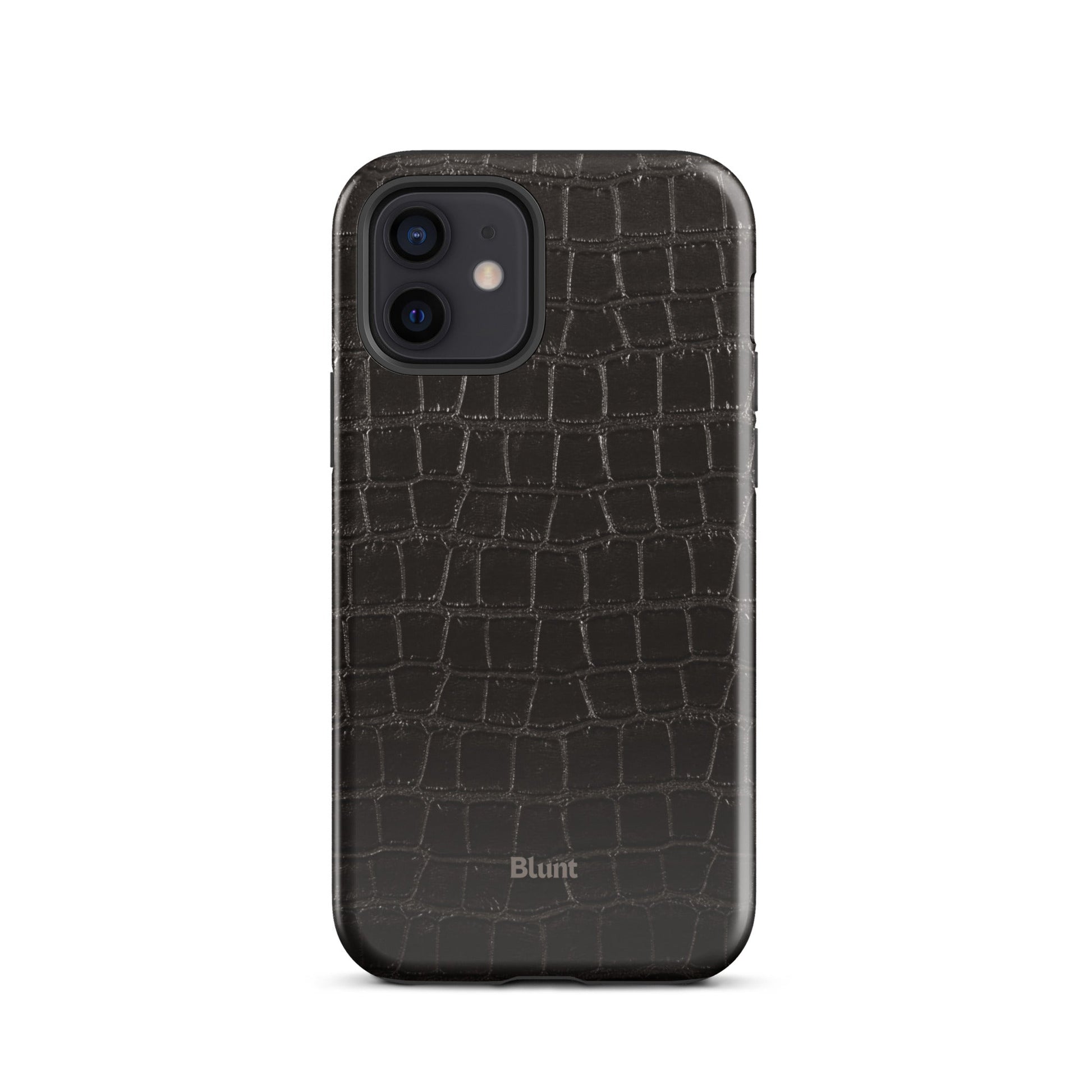 Onyx Croc iPhone Case - Blunt Cases
