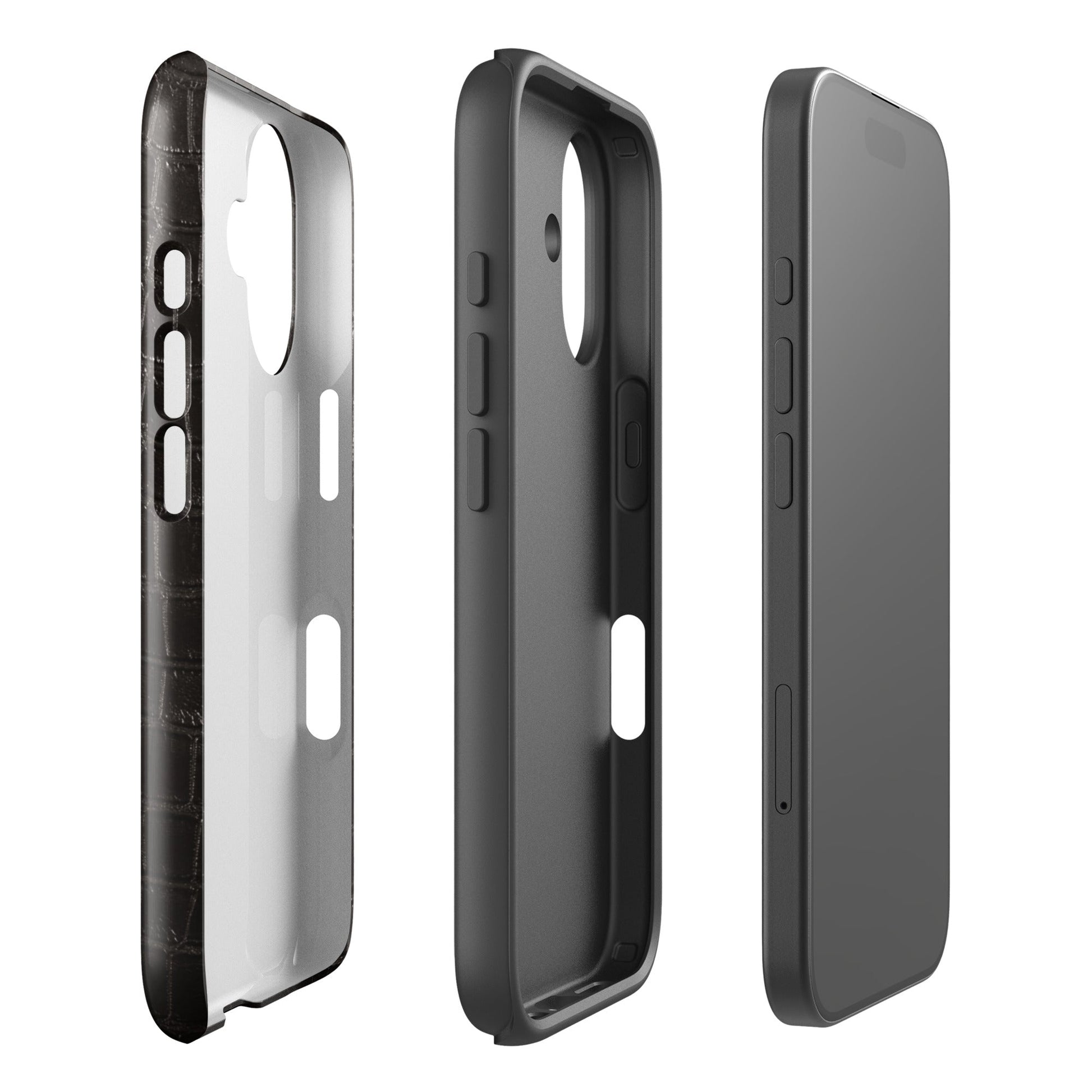 Onyx Croc iPhone Case - Blunt Cases