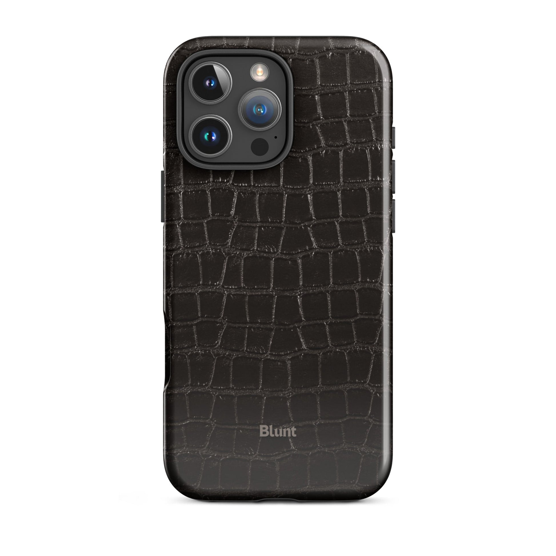 Onyx Croc iPhone Case - Blunt Cases