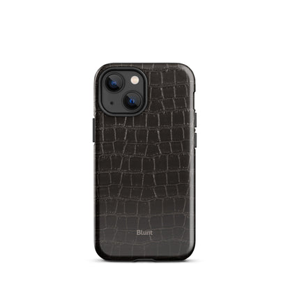 Onyx Croc iPhone Case - Blunt Cases