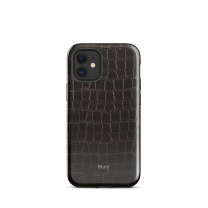 Onyx Croc iPhone Case - Blunt Cases