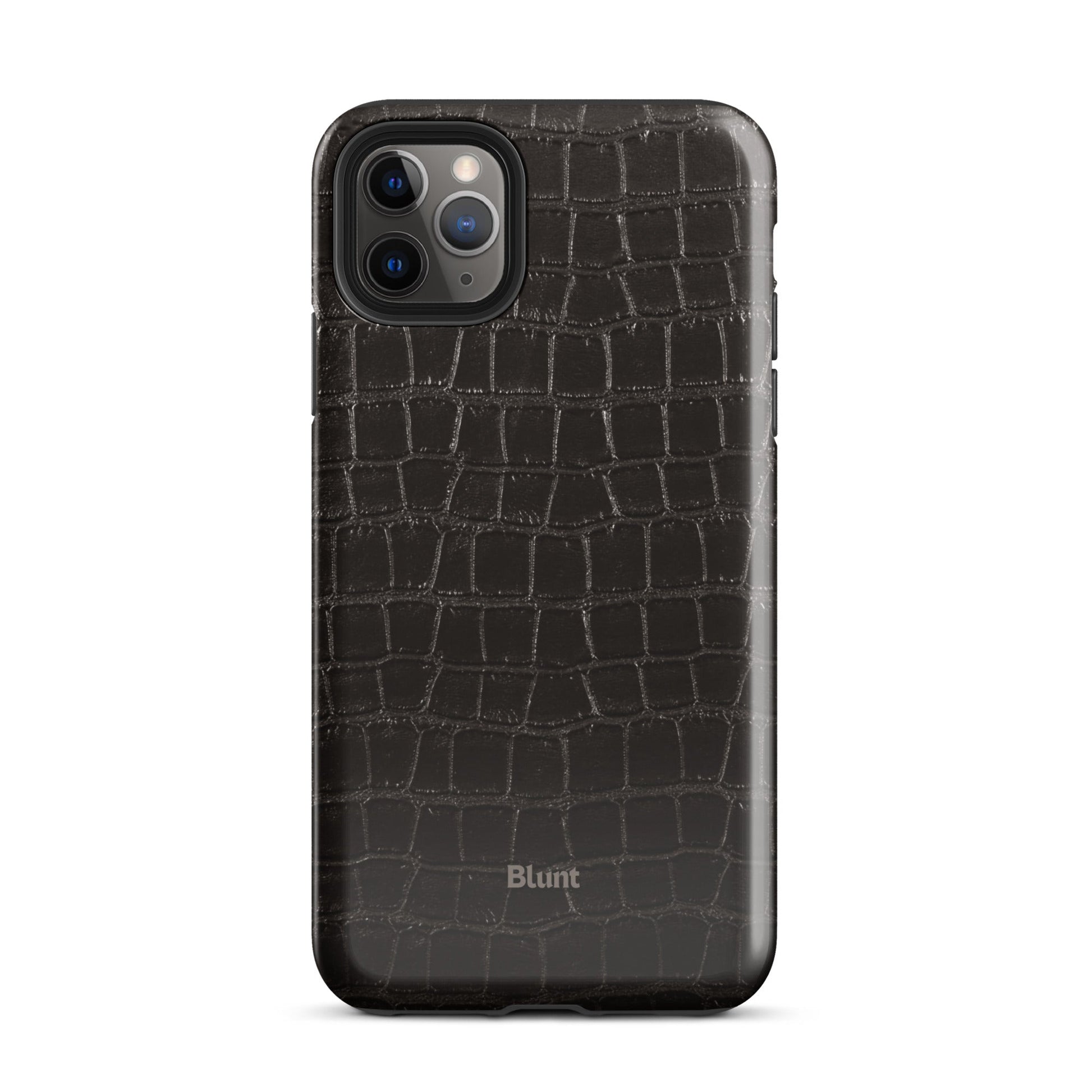 Onyx Croc iPhone Case - Blunt Cases