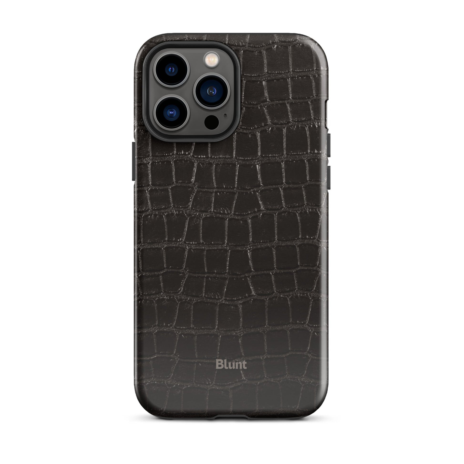 Onyx Croc iPhone Case - Blunt Cases
