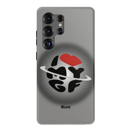 Grey Aura Girlfriend Samsung Case