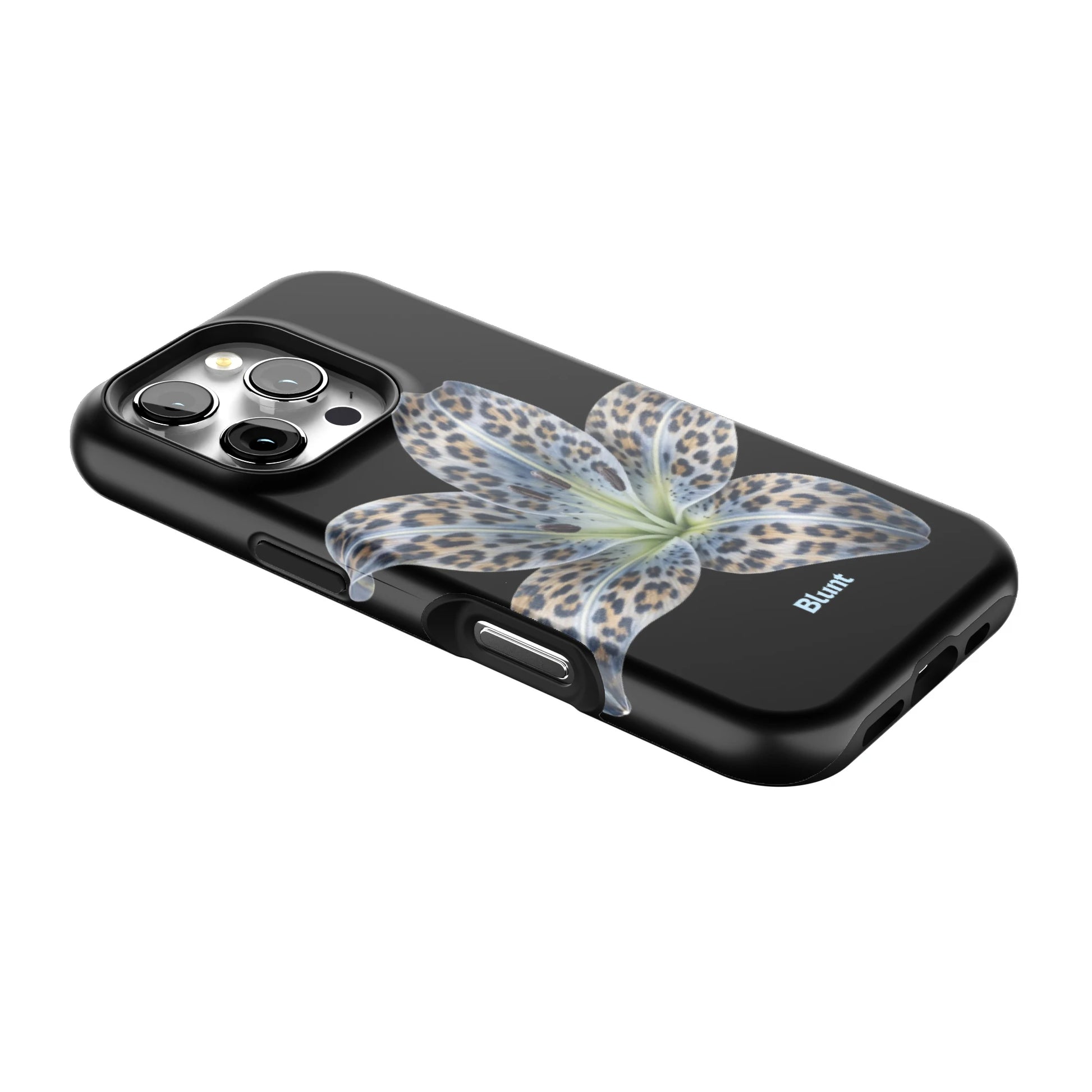 Blue-Leopard-Bloom-iphone-case-iPhone 16 Pro-2
