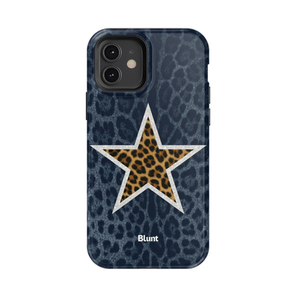 Denim Cheetah Star iPhone Case