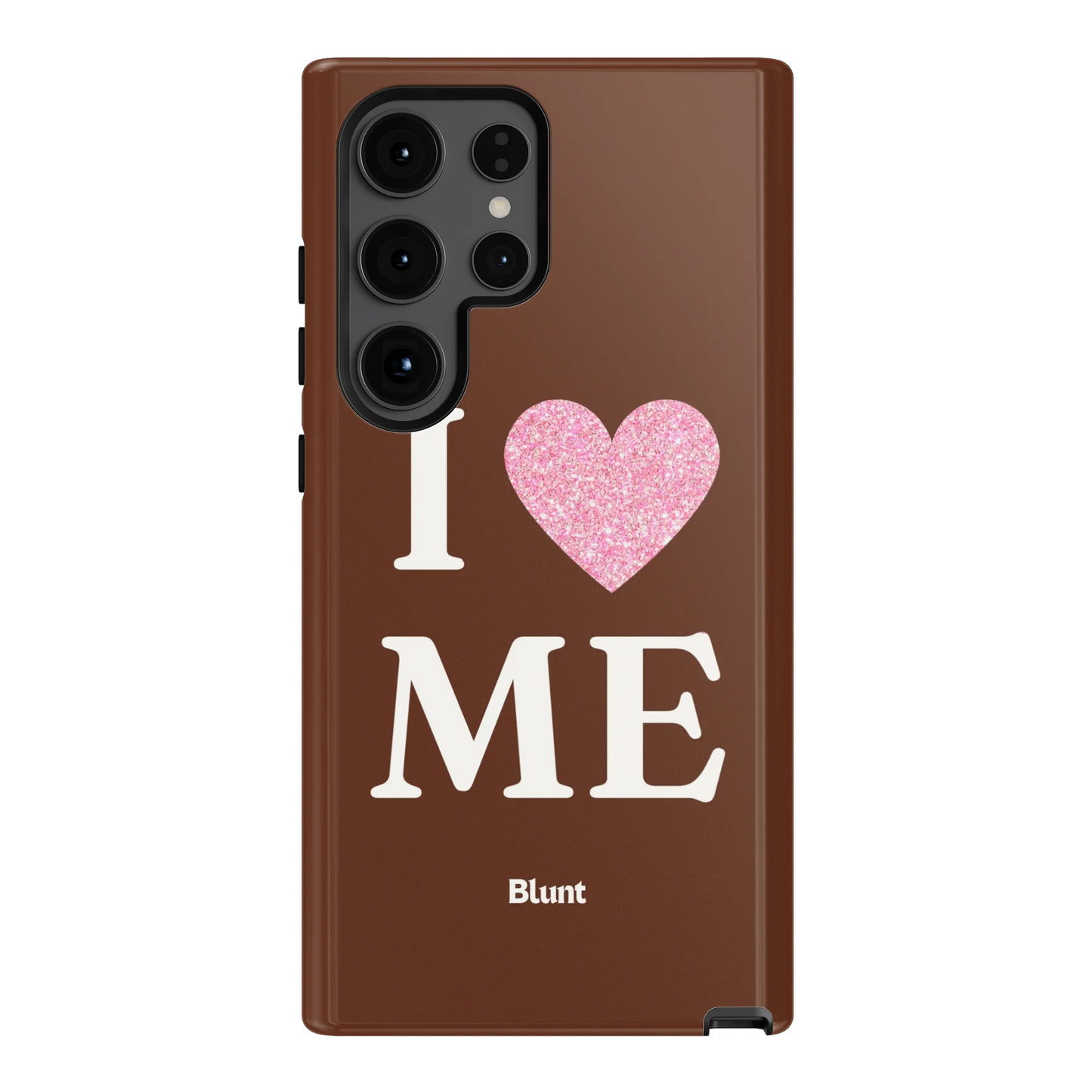Brown I Love Me Samsung Case