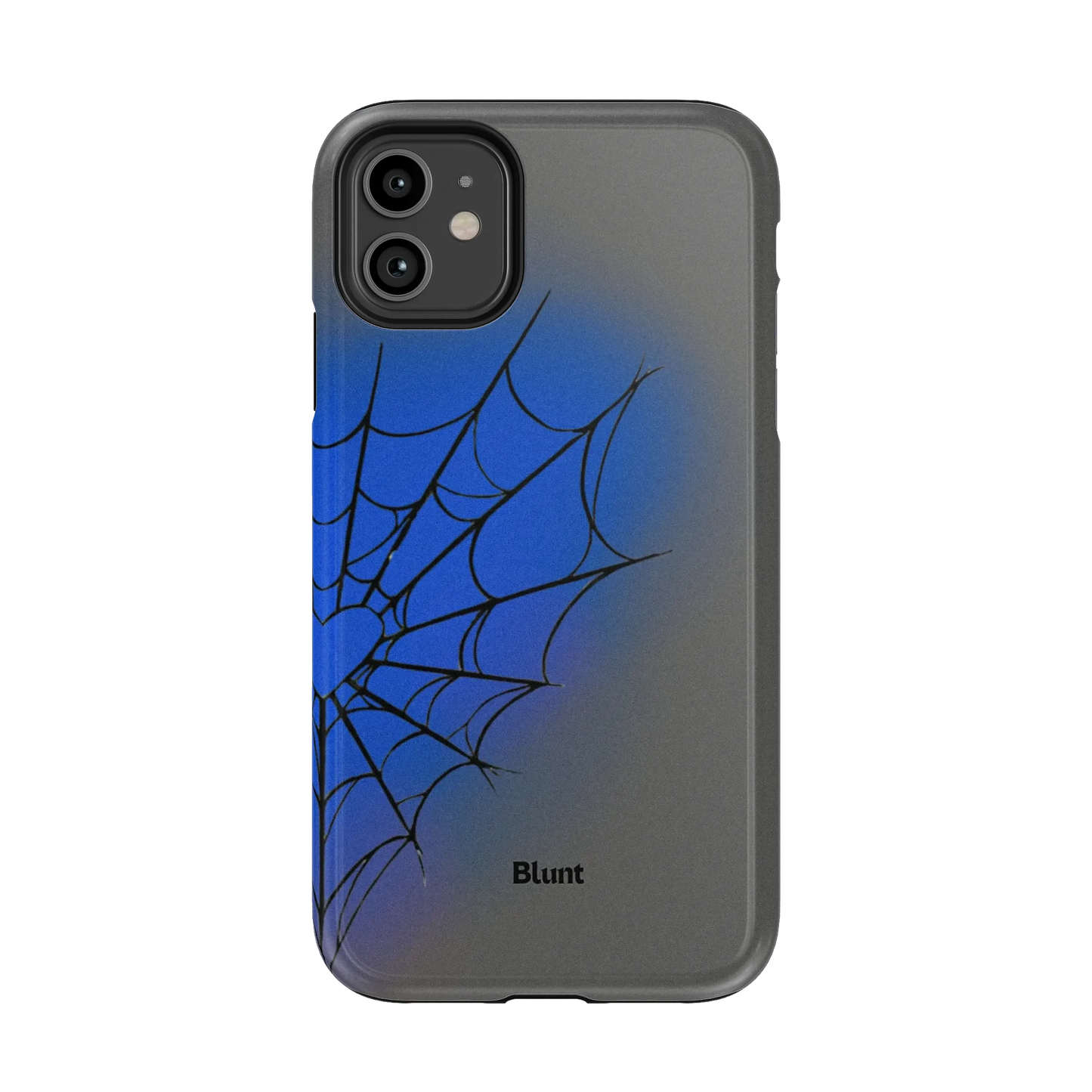Grey Blue Web iPhone Case