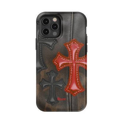 Leather Crosses iPhone Case
