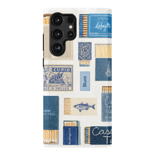 Teal flame Samsung Case
