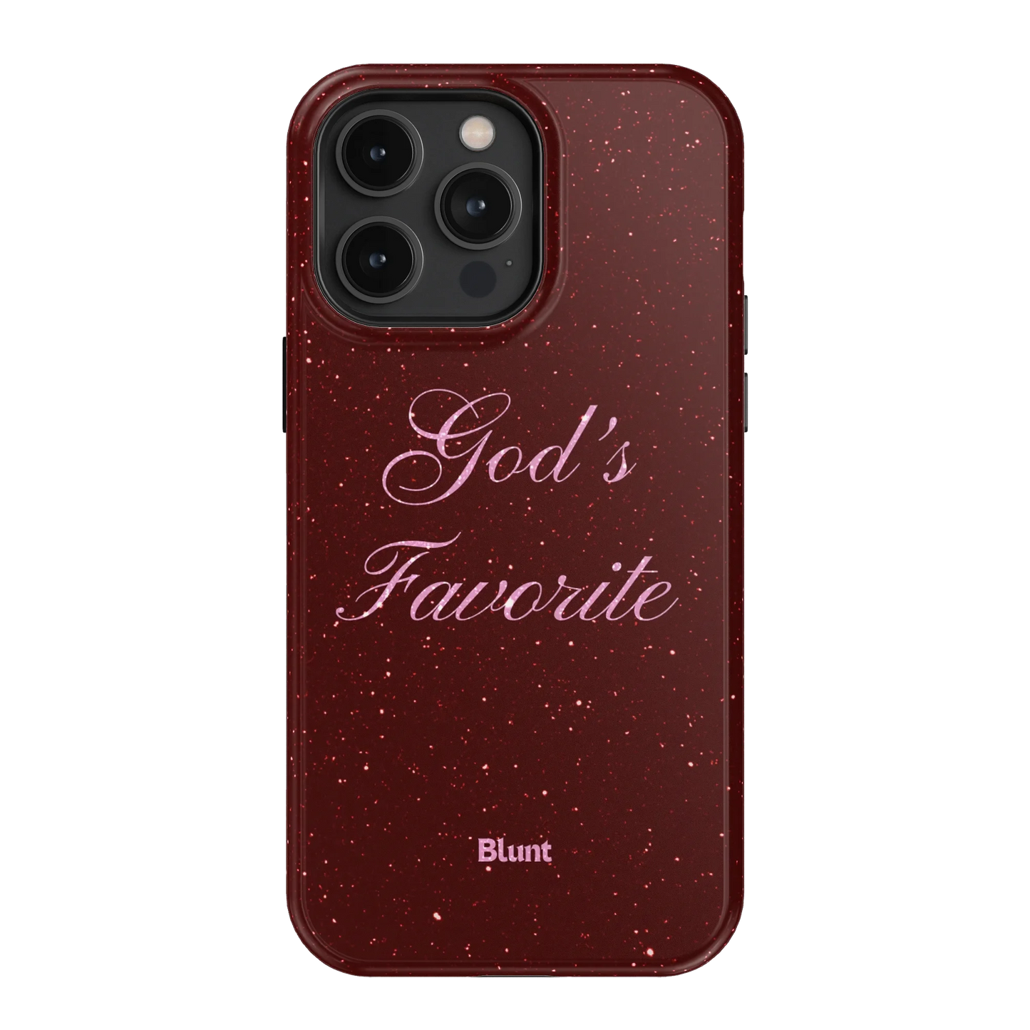 Gods Favorite Burgundy iPhone Case