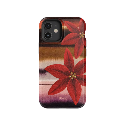 Crimson Bloom iPhone Case