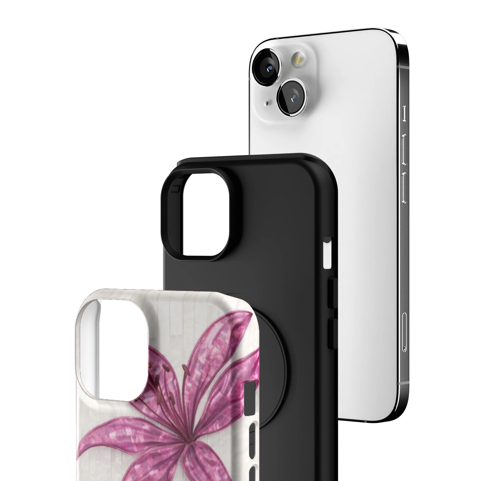 Purple-Floral-Luster-iphone-case-iPhone 13-3
