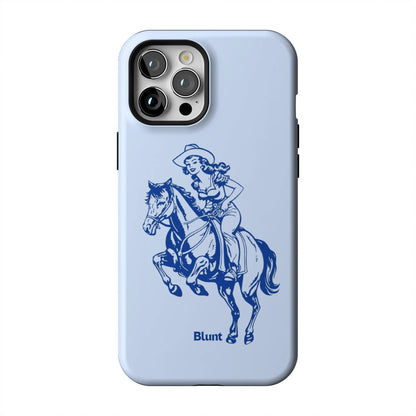 Blue-Lasso-Lady-iphone-case-iPhone 12 Pro Max-1