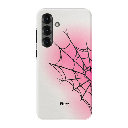 White Pink Web Samsung Case
