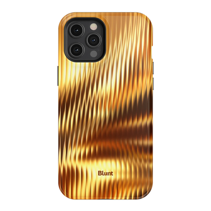 Golden Ripple iPhone Case