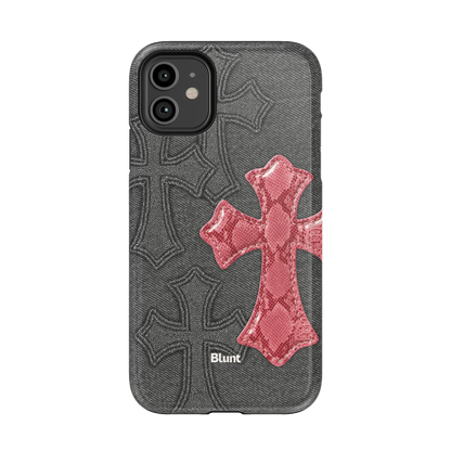 Pinkscale Cross iPhone Case
