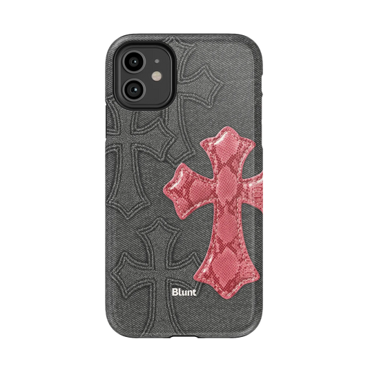 Pinkscale Cross iPhone Case