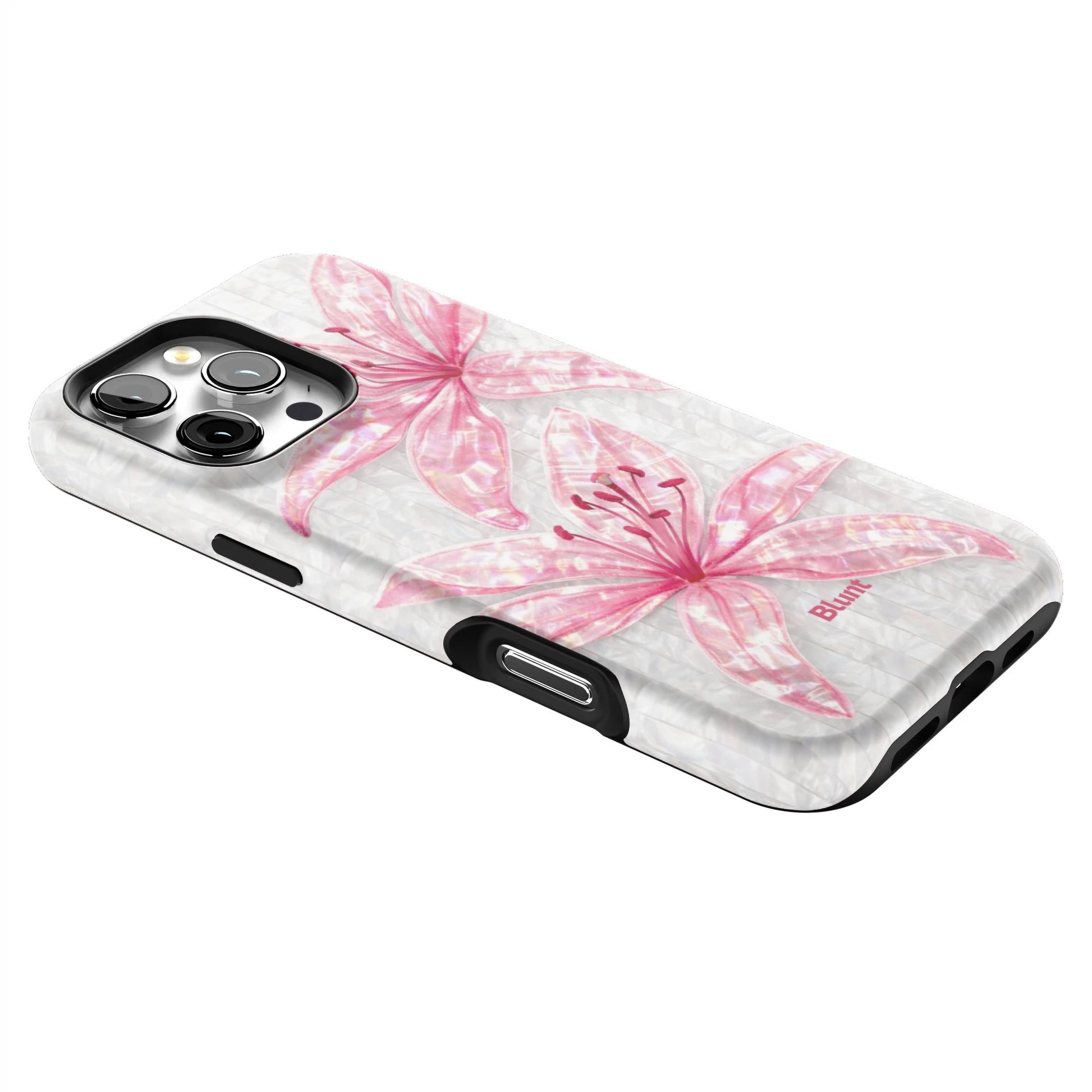 Pink-Floral-Luster-iphone-case-iPhone 16 Pro Max-2