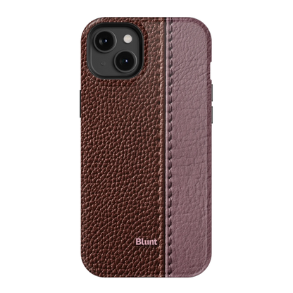 Maroon Grain iPhone Case
