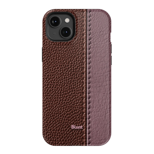 Maroon Grain iPhone Case