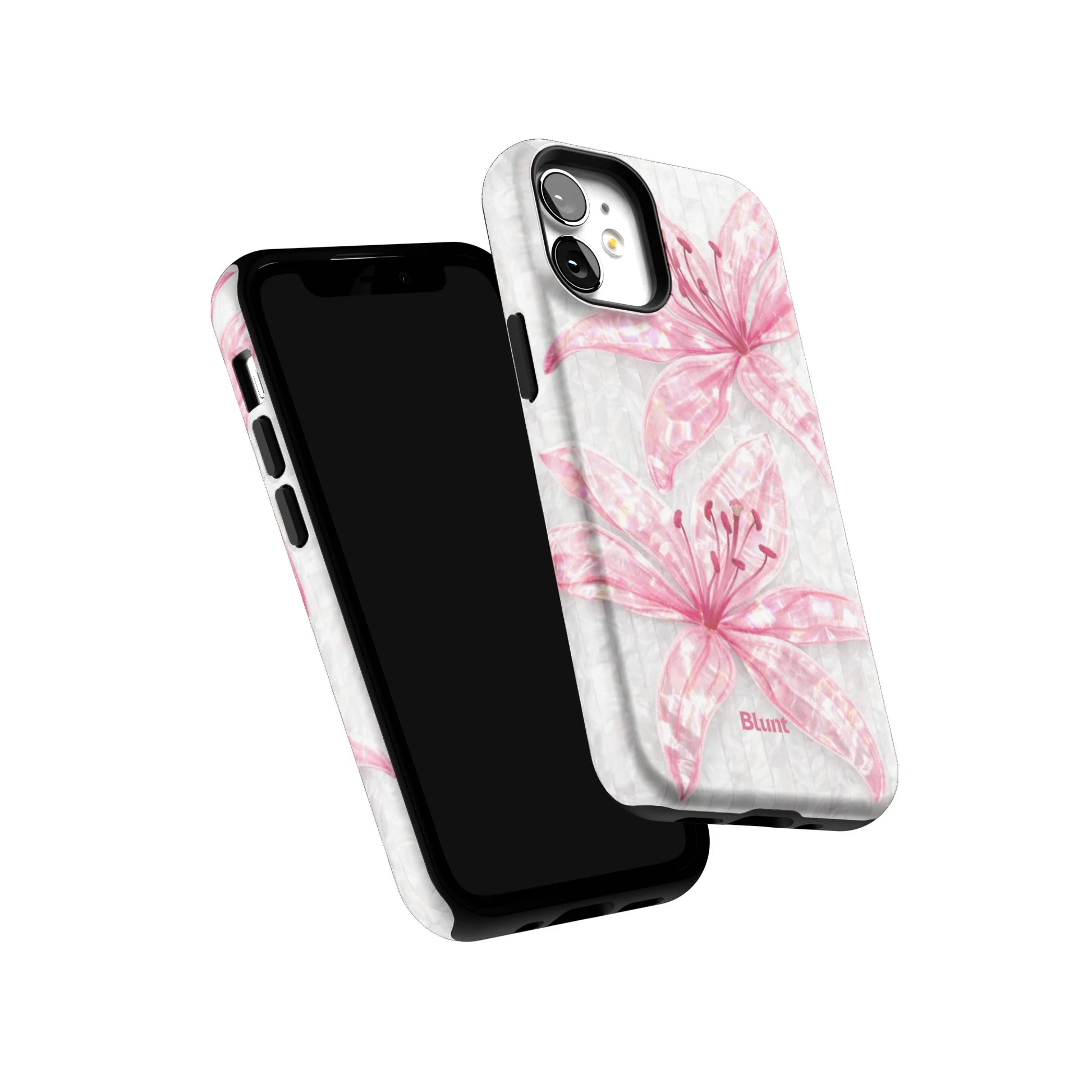 Pink-Floral-Luster-iphone-case-iPhone 12 Mini-5