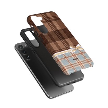 Mocha-Plaid-samsung-case-S23 Plus-3