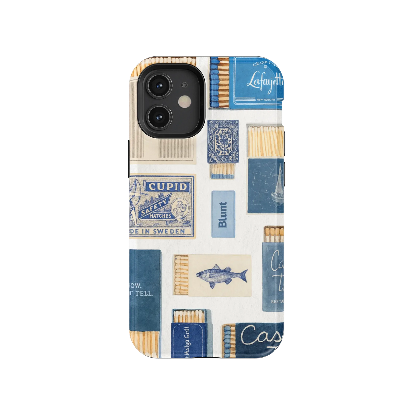 Teal flame iPhone Case