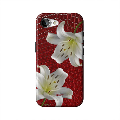 Crimson-Lily-iphone-case-iPhone 17 E-1