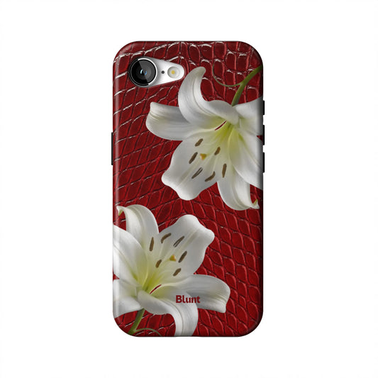 Crimson-Lily-iphone-case-iPhone 17 E-1
