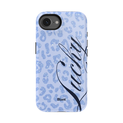 Blue Cheetah Lucky iPhone Case