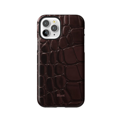 Oxblood Croc iPhone Case gallery - Iphone_11_Pro_1