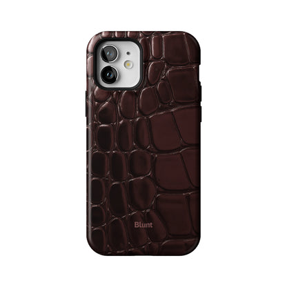 Oxblood Croc iPhone Case gallery - Iphone_12_Iphone_1
