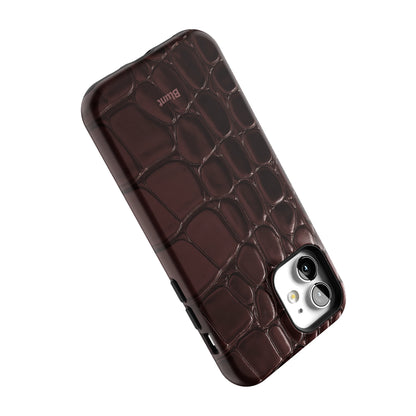 Oxblood Croc iPhone Case gallery - Iphone_12_Iphone_5