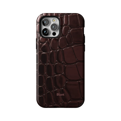 Oxblood Croc iPhone Case gallery - Iphone_12_Pro_1