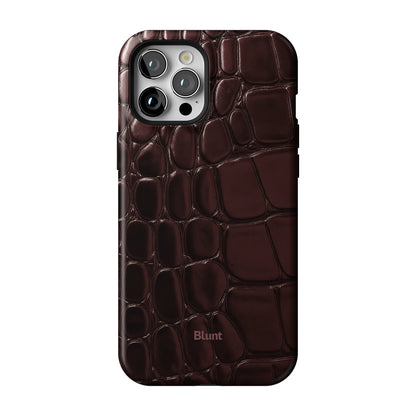 Oxblood Croc iPhone Case gallery - Iphone_12_Pro_Max_1