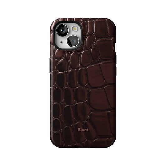 Oxblood Croc iPhone Case gallery - Iphone_13_Iphone_1