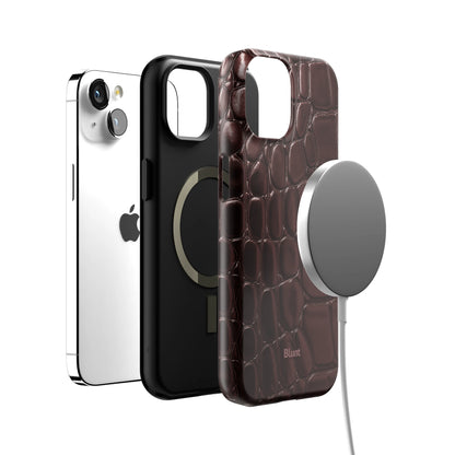 Oxblood Croc iPhone Case gallery - Iphone_13_Iphone_4