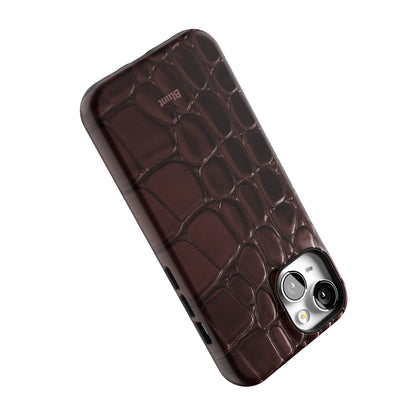 Oxblood Croc iPhone Case gallery - Iphone_14_Iphone_5