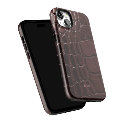 Oxblood Croc iPhone Case gallery - Iphone_14_Mini_Air_Plus_6