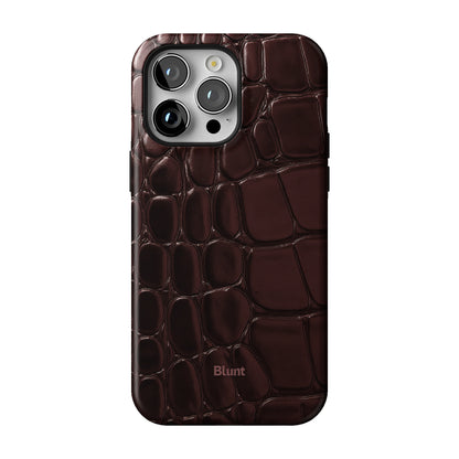 Oxblood Croc iPhone Case gallery - Iphone_14_Pro_Max_1
